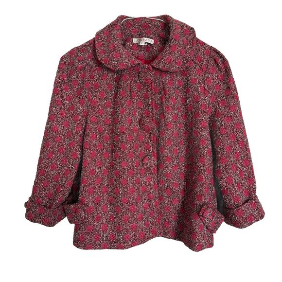 Joy Joy Cropped Jacket Size Large - Picture 1 of 12